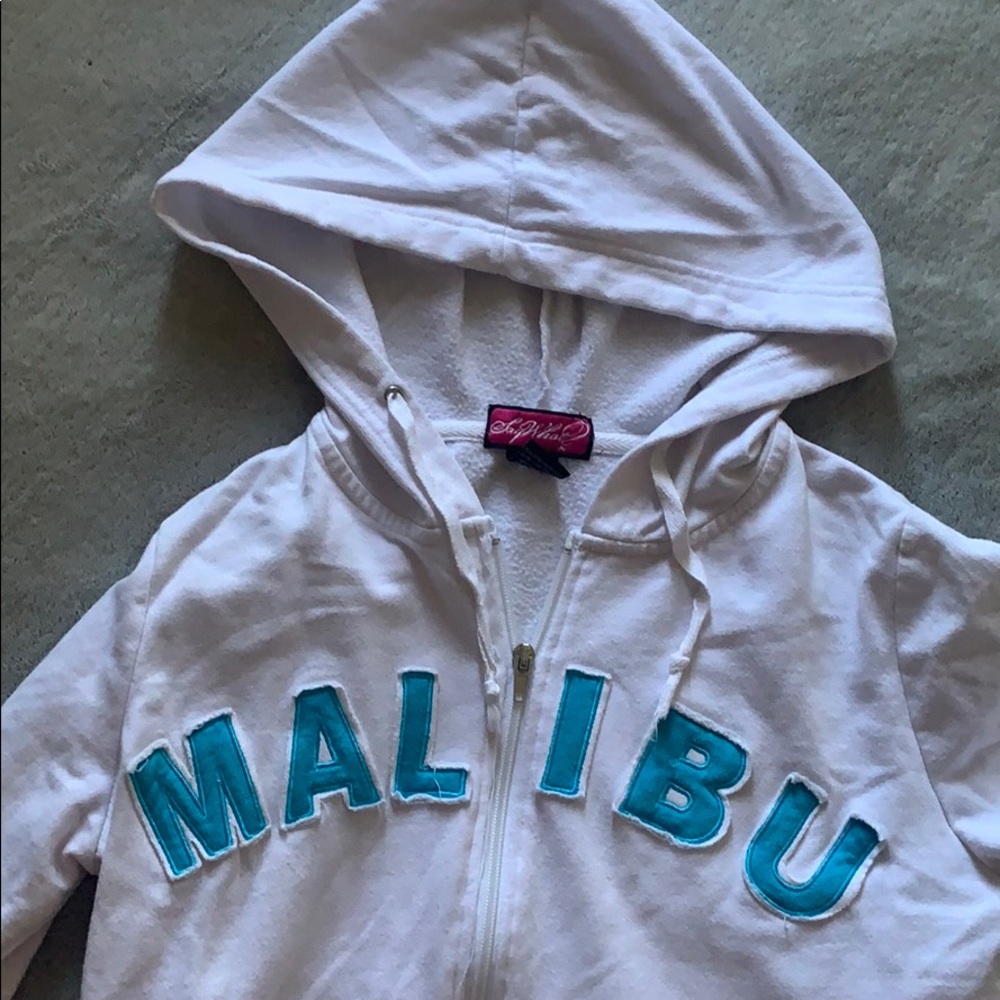 White Malibu Hoodie